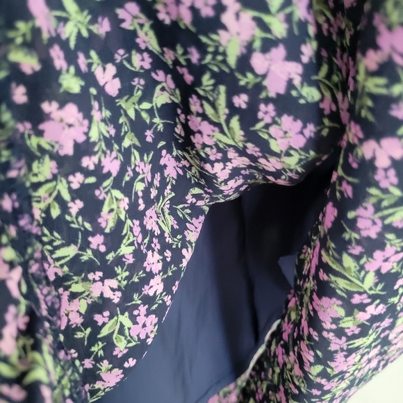 Time and Tru Floral On/Off Shoulder Flutter Sleeve Maxi Dress M NWT Multi Tiered - Picture 10 of 16